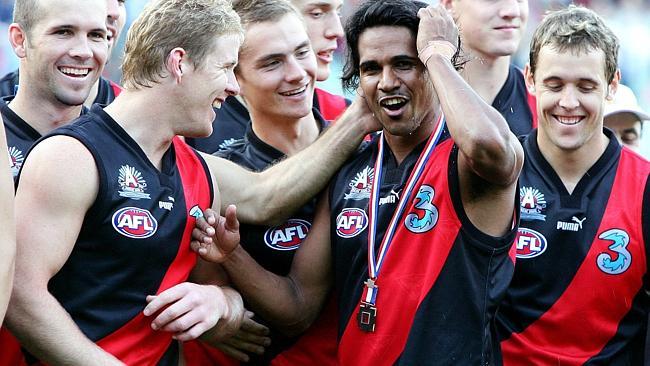 Andrew Lovett claimed the Anzac Medal in Essendon’s Anzac Day win in 2005. Picture: Wayne Ludbey 