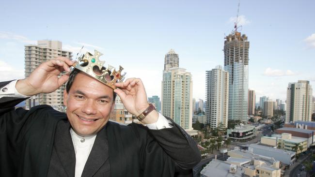 Tom Tate overlooks Surfers Paradise from the Islander Resort with plans to rule the roost by developing a separate council.