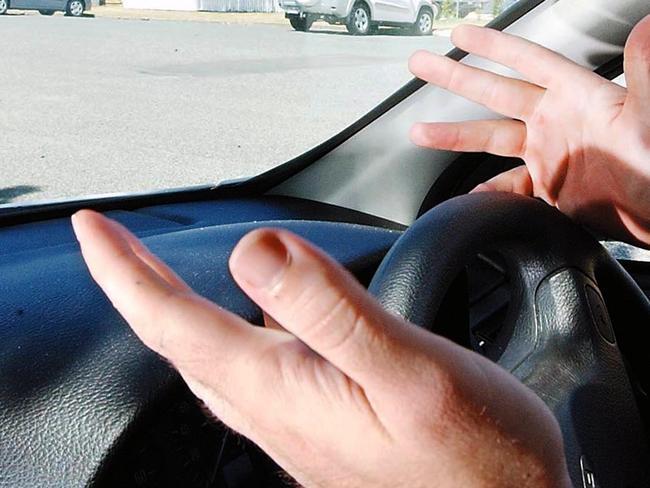 Delivery driver snaps at shopping centre after car strikes his bum