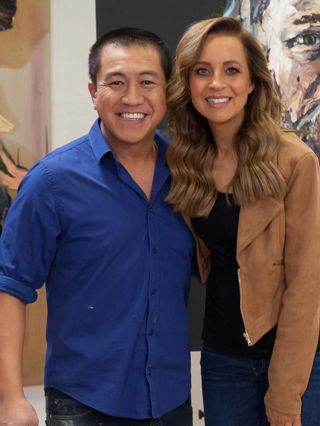 Anh Do and Carrie Bickmore.