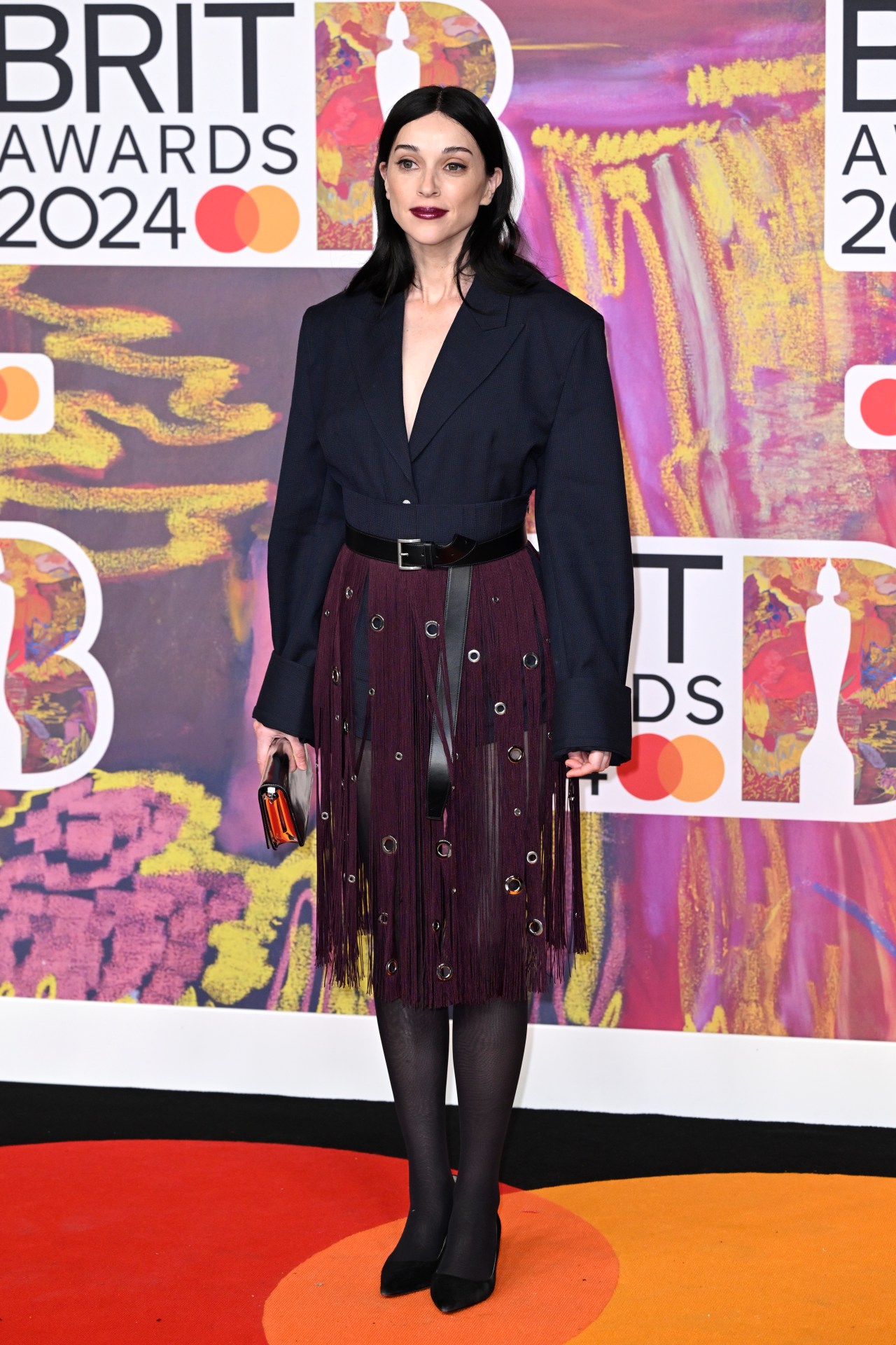 <p>St. Vincent wears Prada at the 2024 Brit Awards.</p>