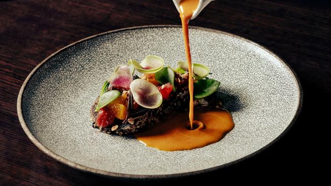 Latin American-inspired restaurant Azteca serves up a quirky fusion menu, including this tuna tiradito.