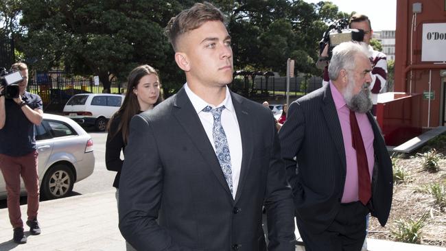 Callan Sinclair is accused of sexually assaulting a woman on a night out in Wollongong in 2018. Picture: NCA NewsWire / Simon Bullard