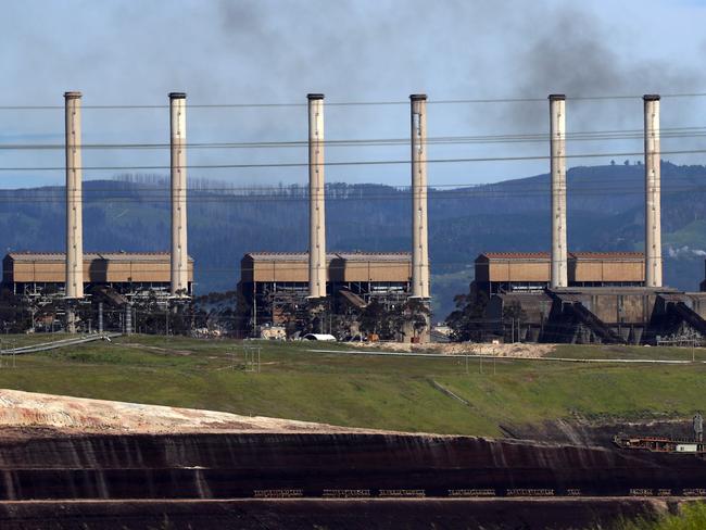 2/11/16 The Hazelwood power station near Morwell in the LaTrobe valley which is due to be closed. Aaron Francis/The Australian