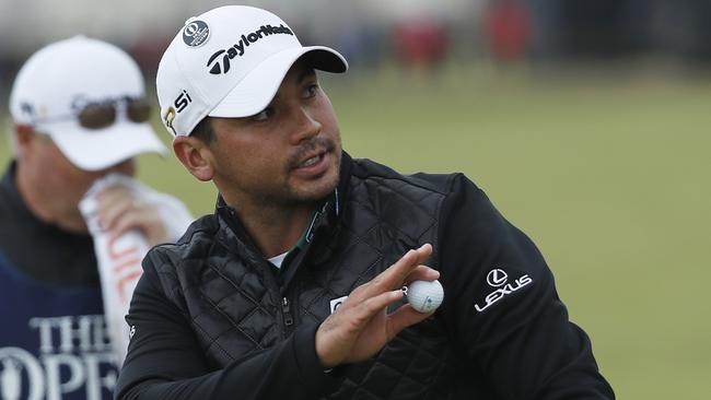 Jason Day of Australia acknowledges the crowd during the British Open.