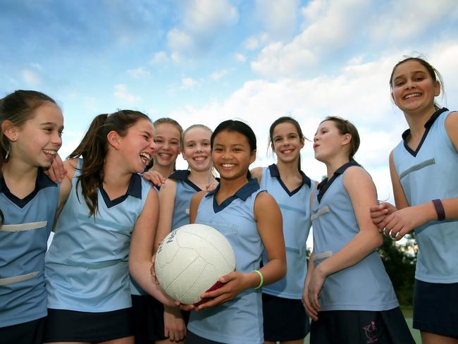 Mosman Netball Club's Team 37 from the 2015 season. Picture: Adam Ward