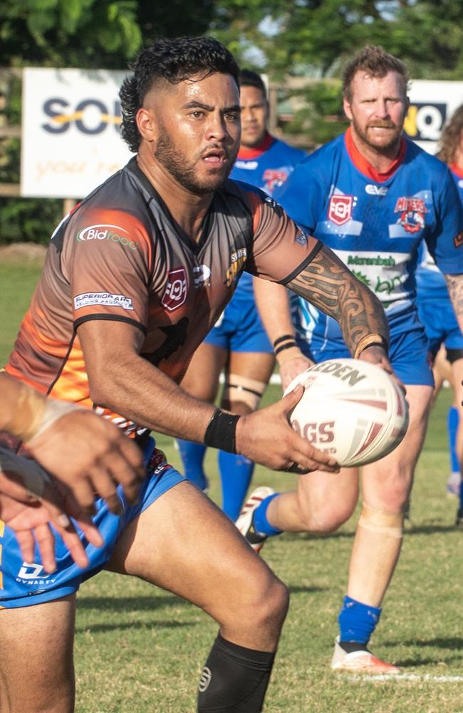 Mikaere Beattie’s goal-kicking heroics proved vital to Souths Sharks’ win in their elimination final on the weekend. Picture: Michaela Harlow