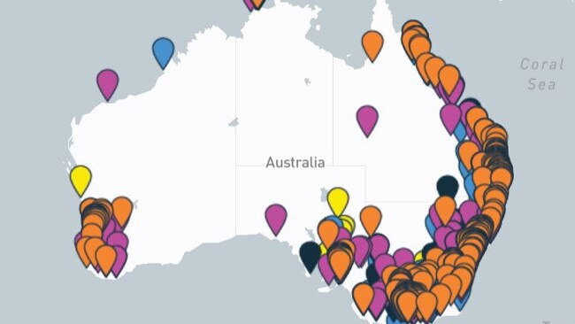 Cost of living map. Picture: GetUp!