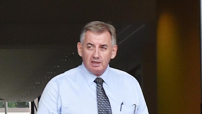 Ken Middlebrook leaves the Supreme Court for the Royal Commission into youth detention in the NT.