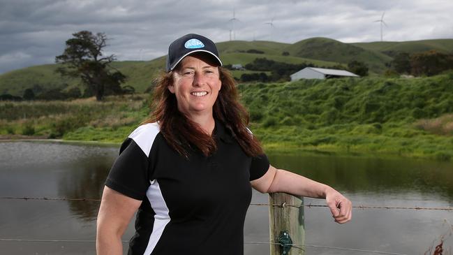 Wendy Whelan, at her farm in Toora. Picture: Yuri Kouzmin