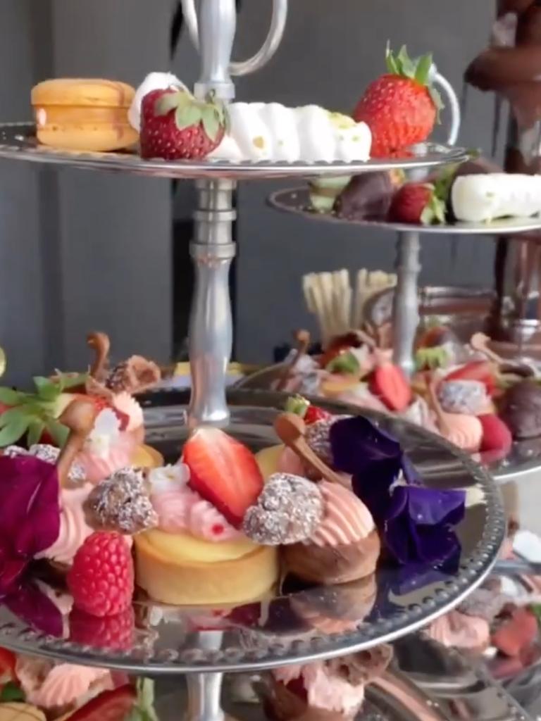 Hennessy’s brunch includes its famous choux swans. Picture: Instagram