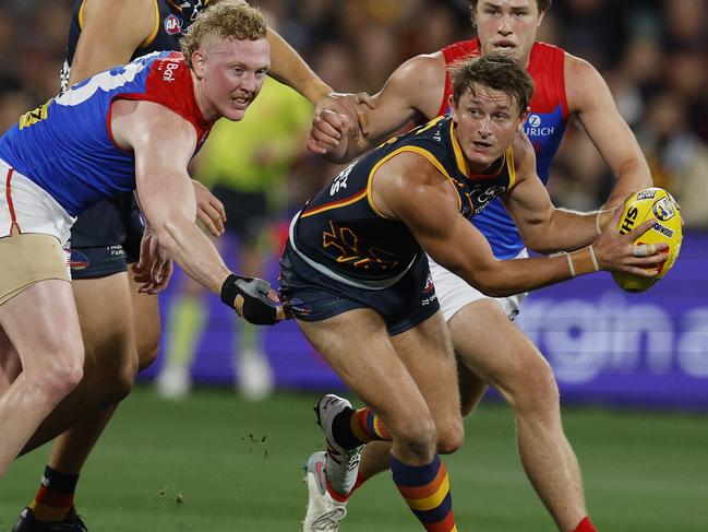 The Crows opened Gather Round against the Dees in 2024. Picture: Michael Klein