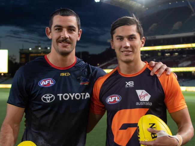 And with Crow Taylor Walker in 2019. Picture: GWS Giants