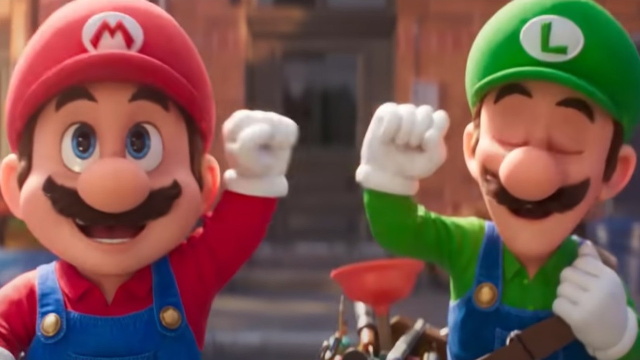 Mario and Luigi, voiced by Chris Pratt and Charlie Day.