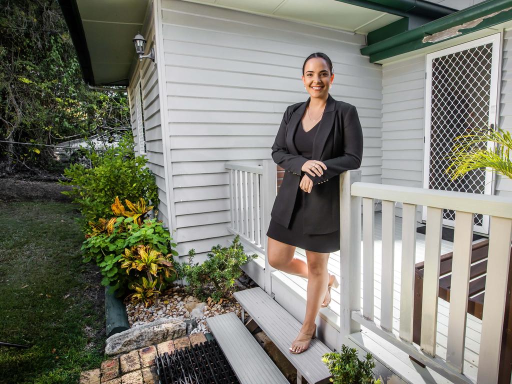 The situation is especially challenging for first-home buyers like 25-year-old Kate Spain-Mostina. Picture: Nigel Hallett