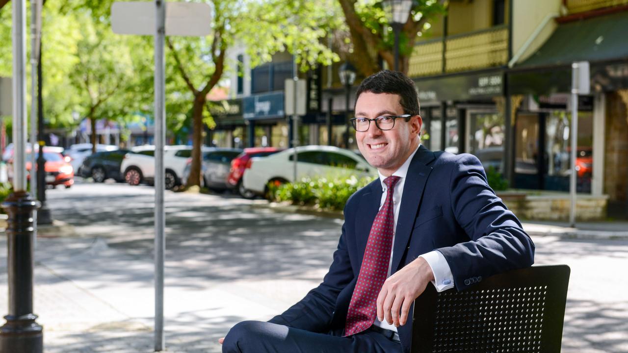 Kavel MP Dan Cregan in the main street of Mt Barker. Picture: Brenton Edwards