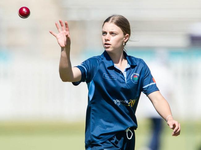 Manly’s Hannah Moss was in everything for Metro. Supplied: Cricket NSW