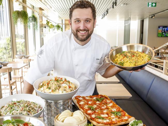 The Star Gold Coast executive chef Dustin Osuch in the Harvest Buffet. Pic Tim Marsden