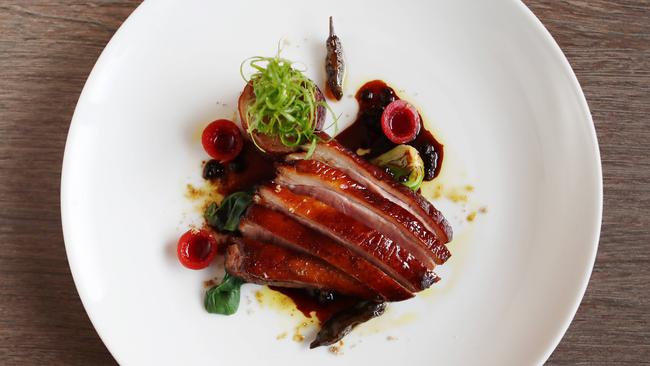 The tea smoked duck is one of the best whole-use-of-the-bird dishes you’ll likely see. Picture: Rebecca Michael