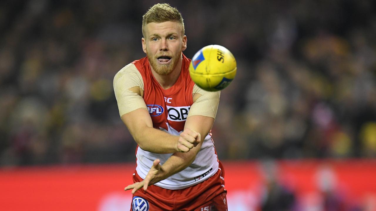 Both the Sydney Swans and Dan Hannebery are open to a trade that would see the Victorian return home. (AAP Image/Julian Smith)