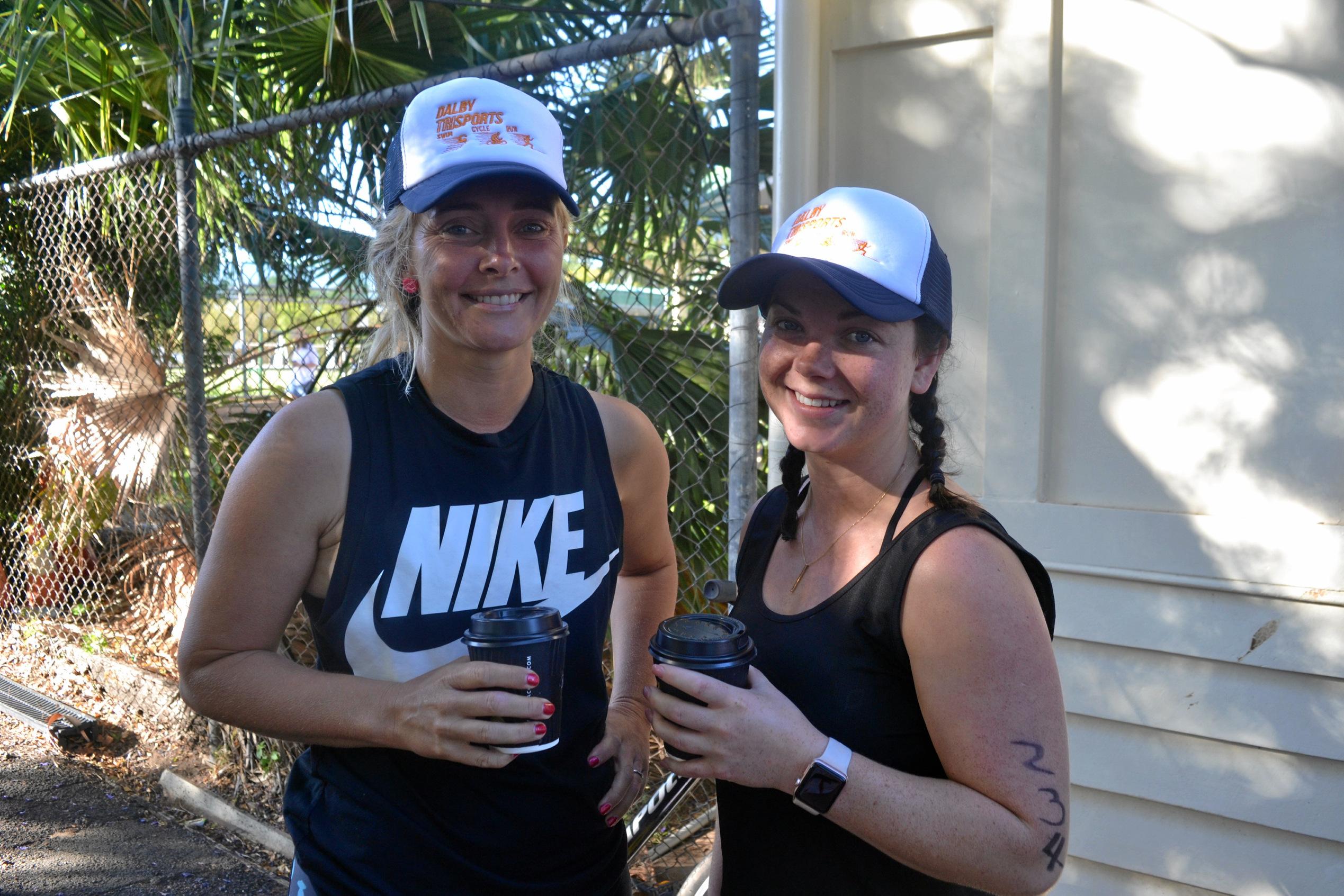 Melissa Wegener from Warra and Sophie McIvor from Brigalow. Picture: Meg Gannon