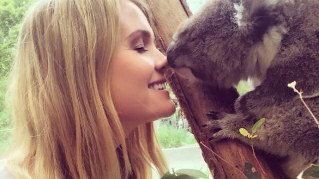 Lady Kitty Spencer at Healesville Sanctuary. Picture: Instagram