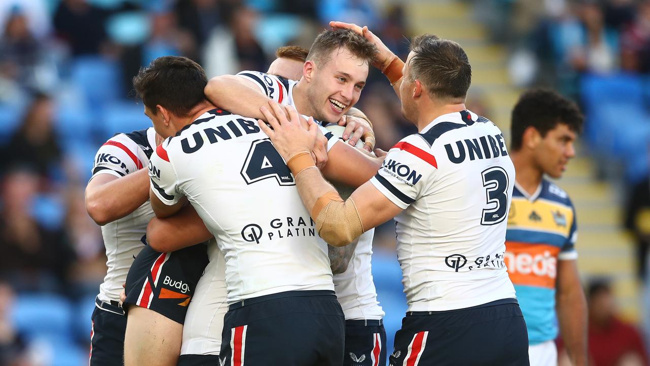 Roosters players could be placed under tough COVID-19 restrictions. Picture: Chris Hyde/Getty Images