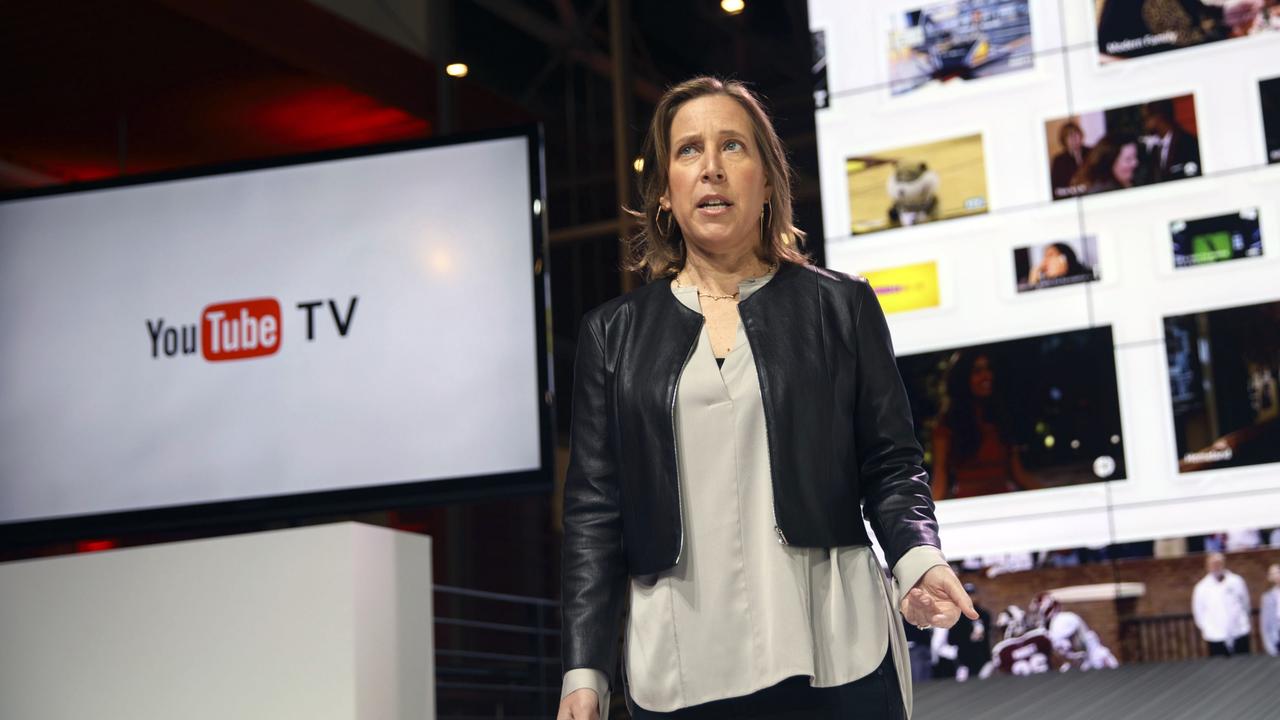 Susan Wojcicki, chief executive officer of YouTube Inc., introduces the company's new television subscription service at the YouTube Space LA venue in Los Angeles, California, U.S., on Tuesday, Feb. 28, 2017. For $35 a month, starting sometime this spring, subscribers to YouTube TV will be able to watch the top four broadcast networks and some affiliated cable channels. Photographer: Patrick T. Fallon/Bloomberg