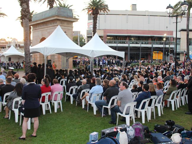 Burwood RSL sub branch Anzac dawn service at Burwood Park. Photos by Kate Christian