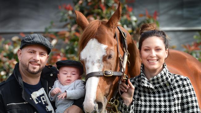 Marmelo’s part-owner Ozzie Kheir with his wife Linsey and baby Lenni.