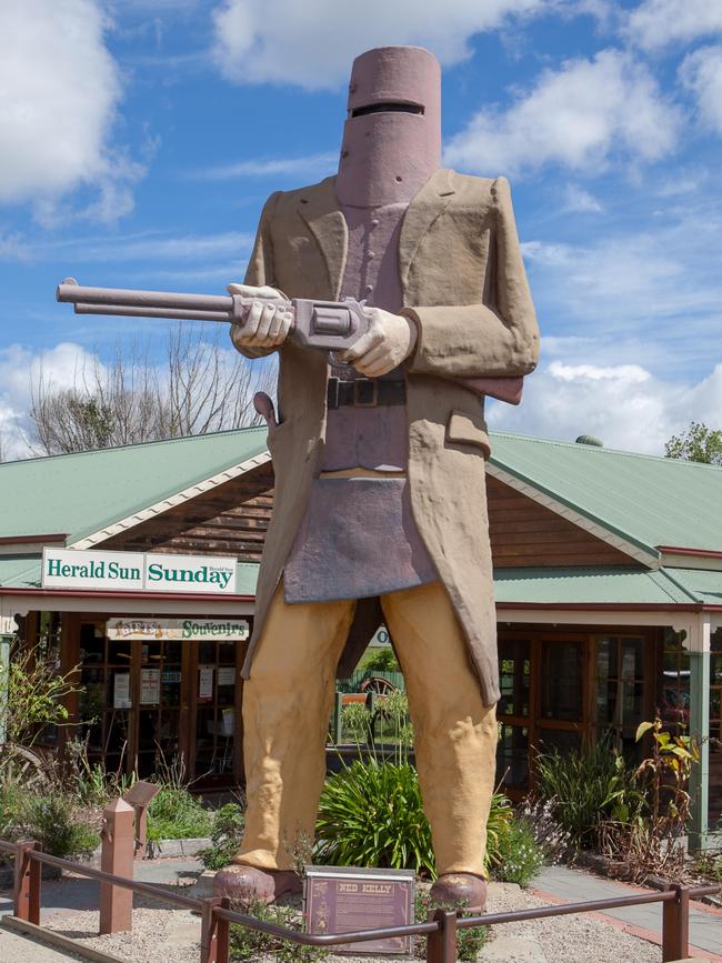 The Big Ned Kelly statue in Glenrowan. Picture: Alamy