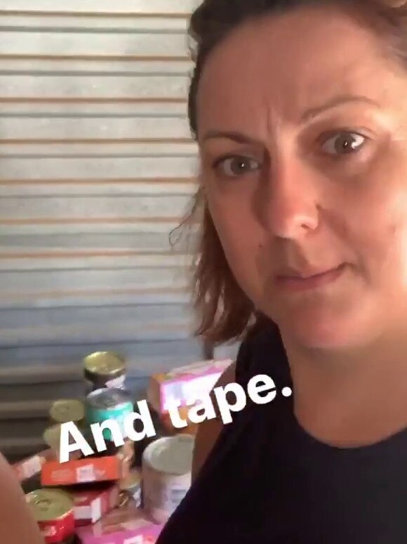 Tape. Don’t forget the tape, Celeste. Picture: Picture: Celeste Barber/Instagram