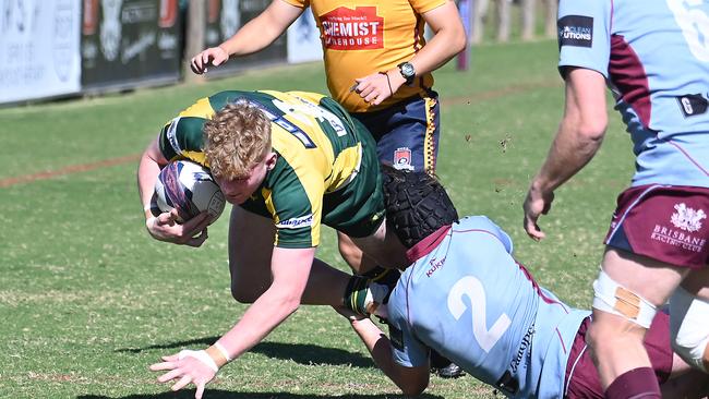 Finlay King. Club rugby Norths v Wests - colts Saturday July 13, 2024. Picture, John Gass