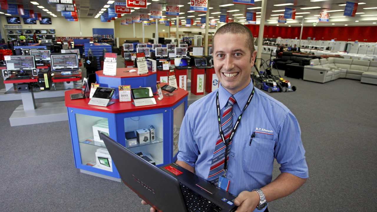 Andrew Stevens at the Booval store which will close in a matter of weeks. Picture: Sarah Harvey