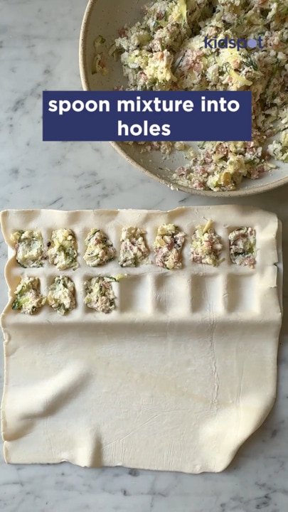 Zucchini slice bites