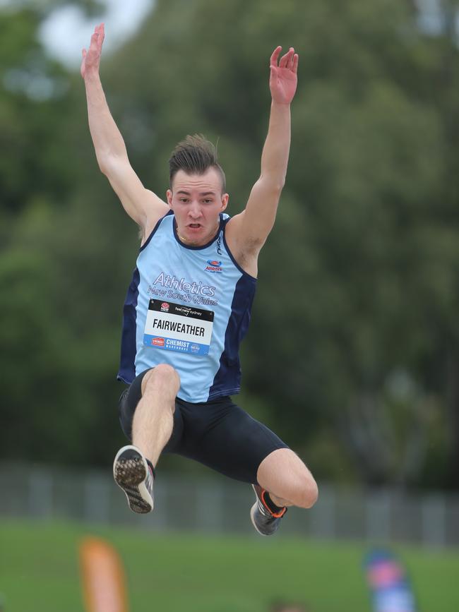 Maitland long jumper Liam Fairweather will be hoping to break a meet record for a third-straight season. Photo: Fred Etter.