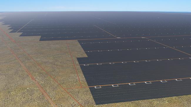 The proposed SunCable generation site in the Northern Territory.