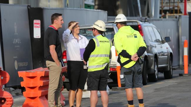 Workers on The Jewel site. Picture Glenn Hampson