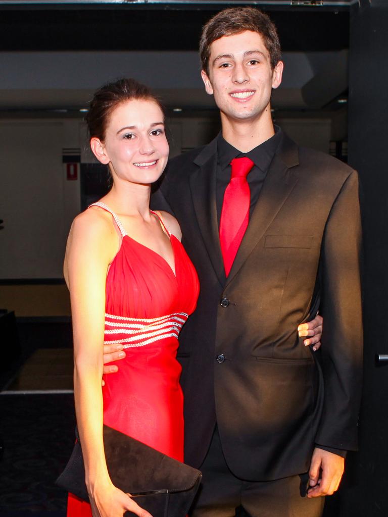 Bethan Thomas and Storm Vincent at the 2013 Centralian Senior College formal at the DoubleTree by Hilton. Picture: NT NEWS<br/>