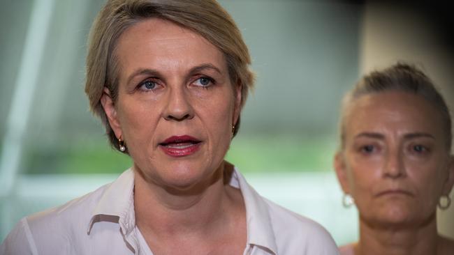 Environment Minister Tanya Plibersek and her Northern Territory counterpart Kate Worden have pledged more than $50 million for water infrastructure in remote communities in the Top End. Picture: Pema Tamang Pakhrin