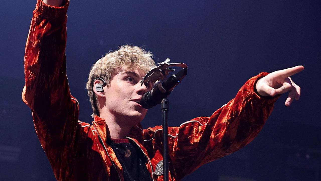 The Kid Laroi performs the Jingle Ball at Madison Square Garden. Picture: Theo Wargo/Getty Images