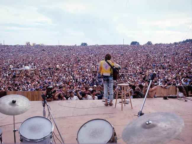 John Sebastian performs at Woodstock.