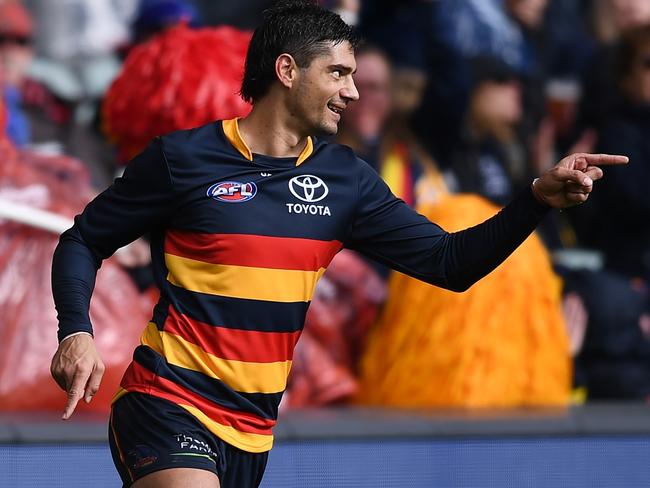 Shane McAdam has been a livewire up forward for the Crows. Picture: Getty Images