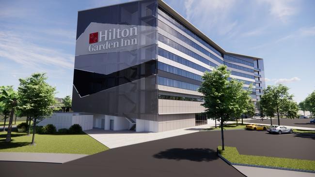 Updated artist impression for the Townsville Hilton Garden Inn. Picture: Supplied.
