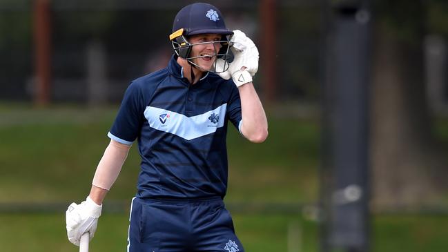 Kew batsman Andrew Chalkley. Picture: Steve Tanner
