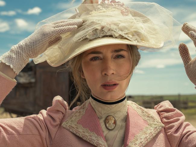 Scene from the Amazon Prime Video Western The English, starring Emily Blunt and Chaske Spencer.