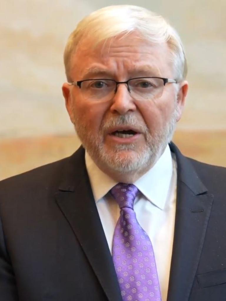 Australia’s ambassador to the US Kevin Rudd will meet Trump’s administration officials next week.