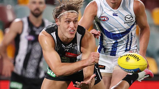 Collingwood has re-signed star defender Darcy Moore on big money. Picture: Michael Klein