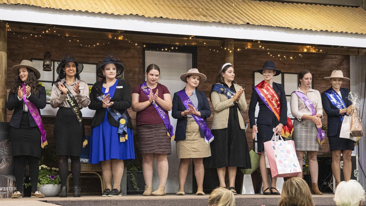 Darling Downs Showgirl awards at the Toowoomba Royal Show, Saturday, April 20, 2024. Picture: Kevin Farmer