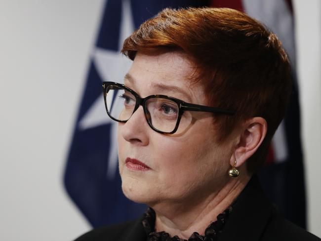 SYDNEY, AUSTRALIA - NewsWire Photos APRIL 26, 2022: The Minister for Foreign Affairs, Senator Marise Payne in Parramatta on Tuesday. Picture: NCA NewsWire / Nikki Short